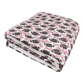 Bows & Touchdowns Fuzzy Bamboo Blanket