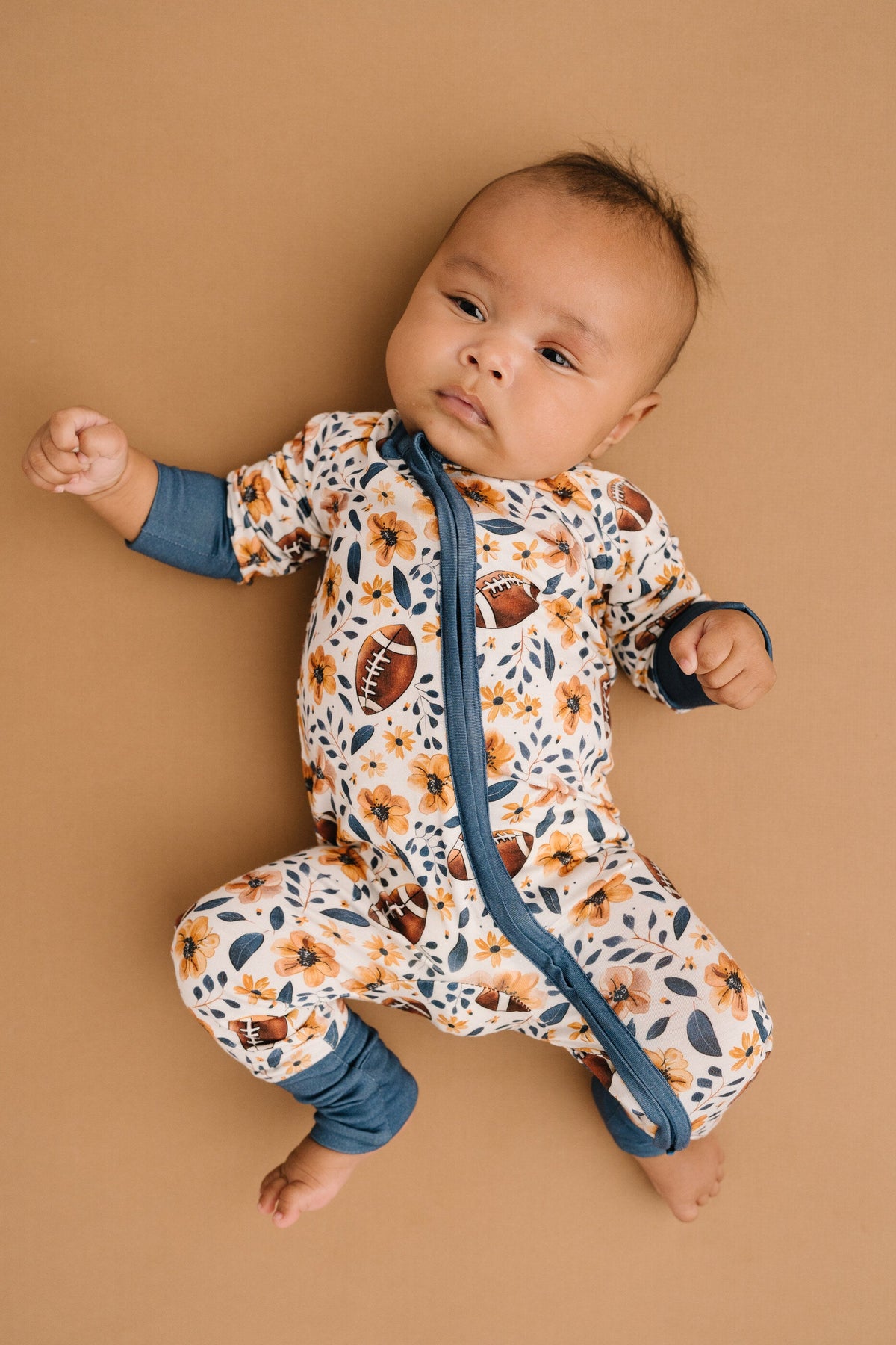 Football Blooms Bamboo Sleeper