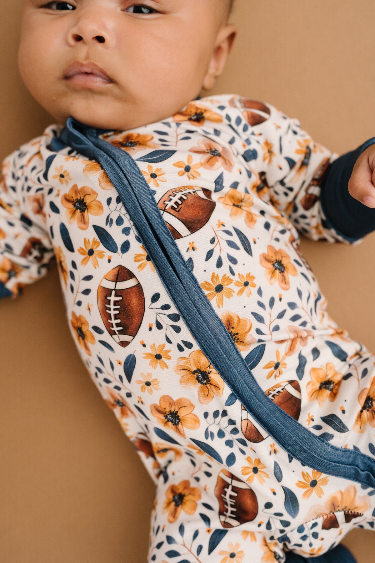 Football Blooms Bamboo Sleeper