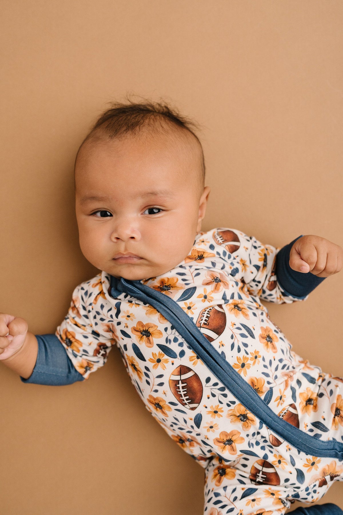 Football Blooms Bamboo Sleeper