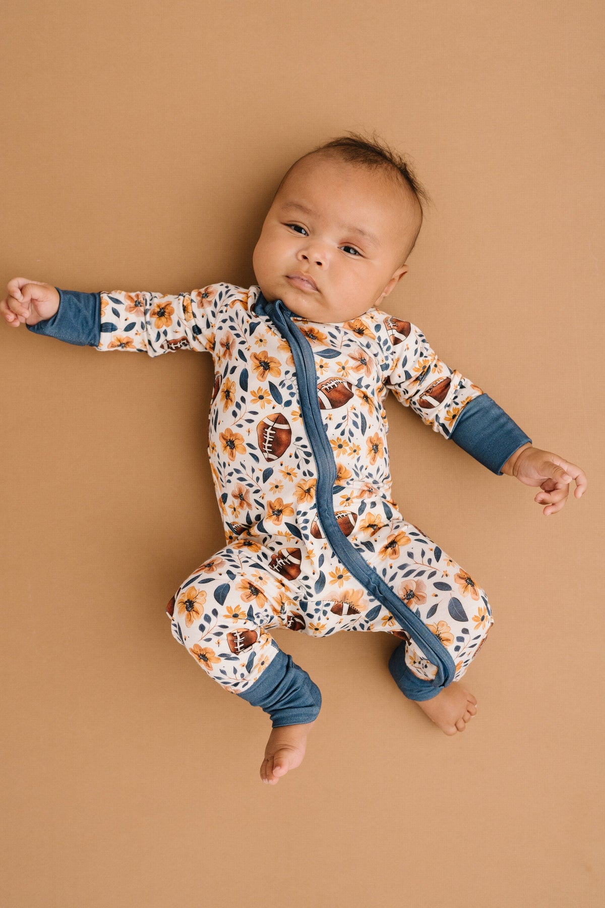 Football Blooms Bamboo Sleeper