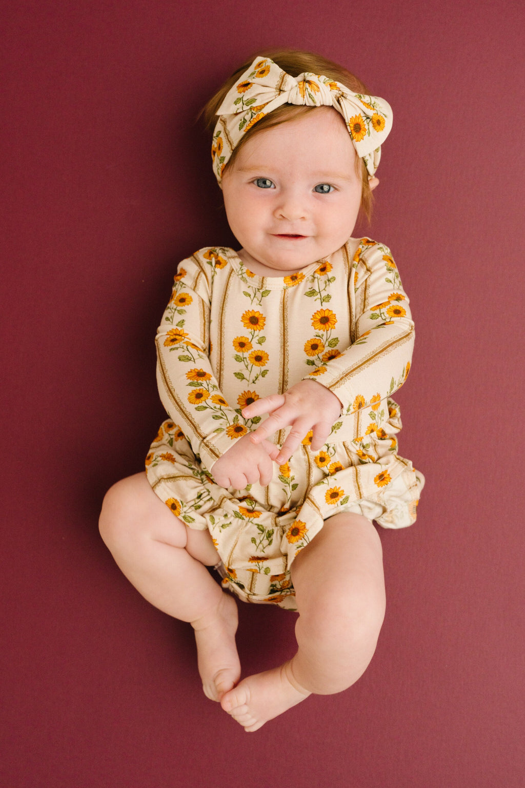 Sunflower Stripe Bodysuit Bamboo Dress