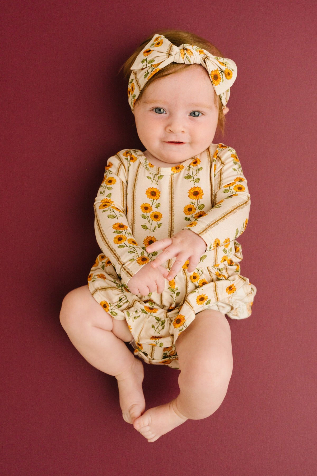 Sunflower Stripe Bodysuit Bamboo Dress