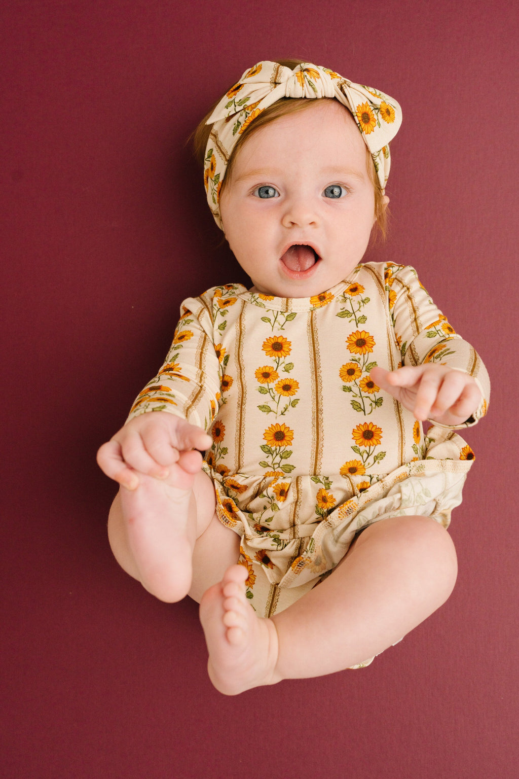 Sunflower Stripe Bodysuit Bamboo Dress