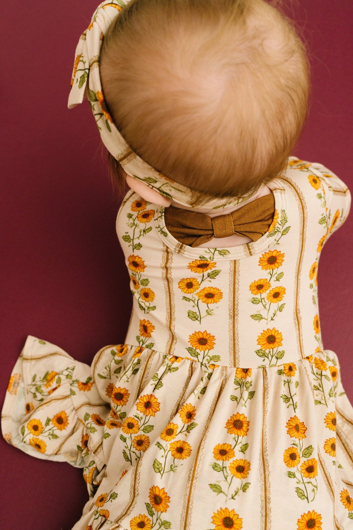 Sunflower Stripe Bodysuit Bamboo Dress