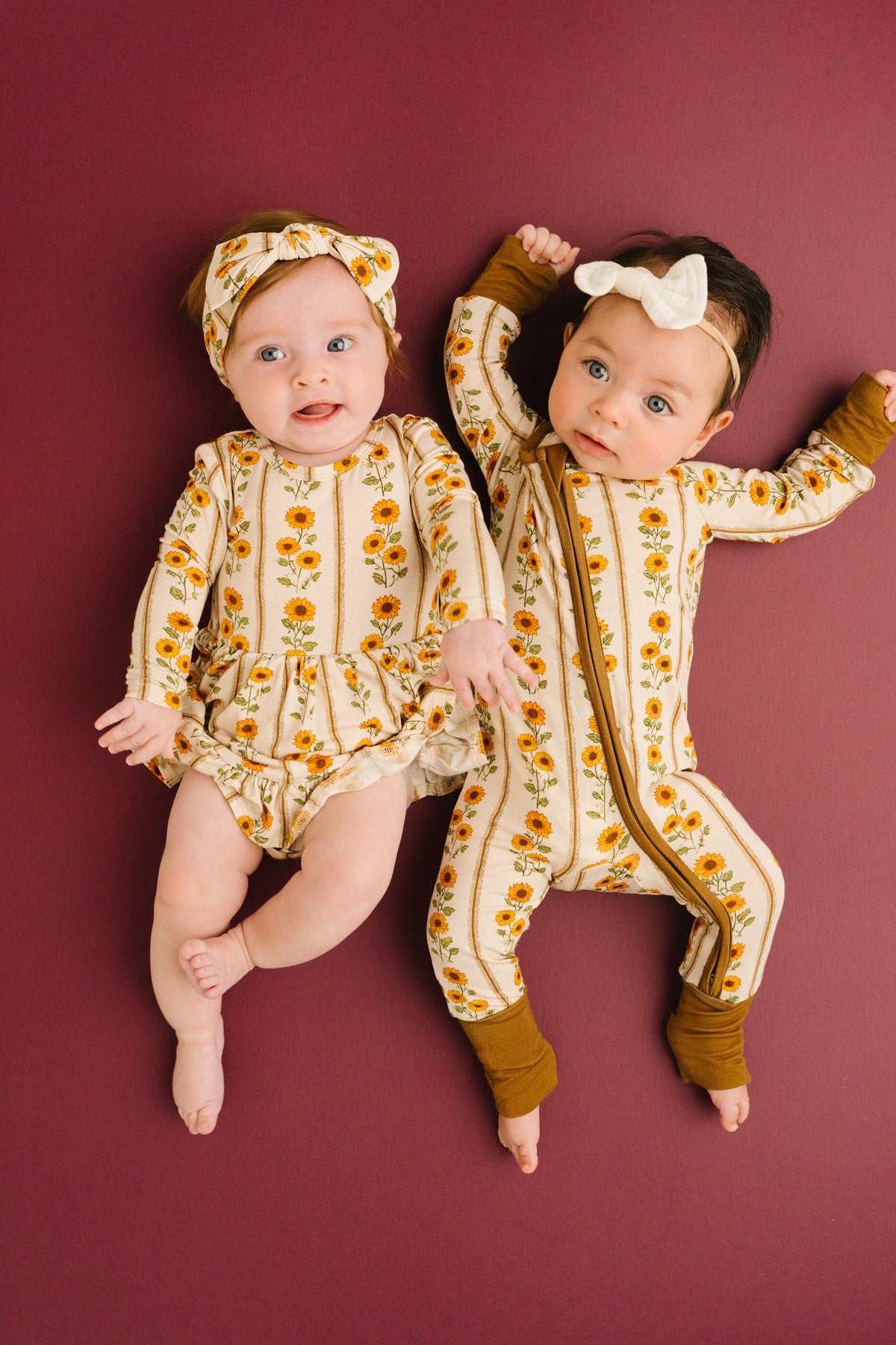 Sunflower Stripe Bodysuit Bamboo Dress