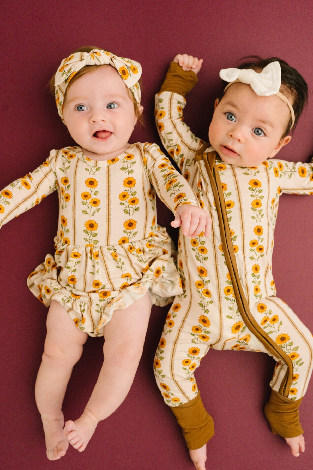 Sunflower Stripe Bodysuit Bamboo Dress