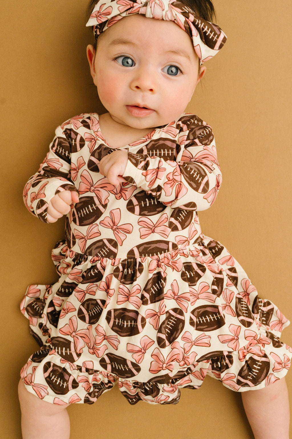 Bows & Touchdowns Bodysuit Bamboo Dress