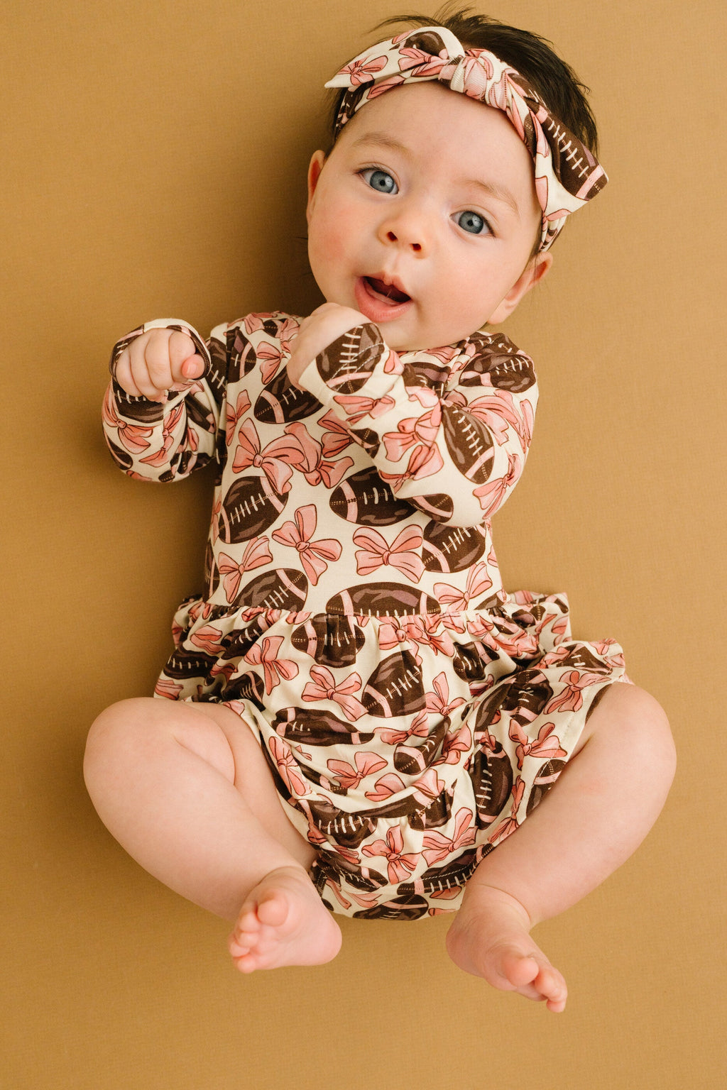 Bows & Touchdowns Bodysuit Bamboo Dress