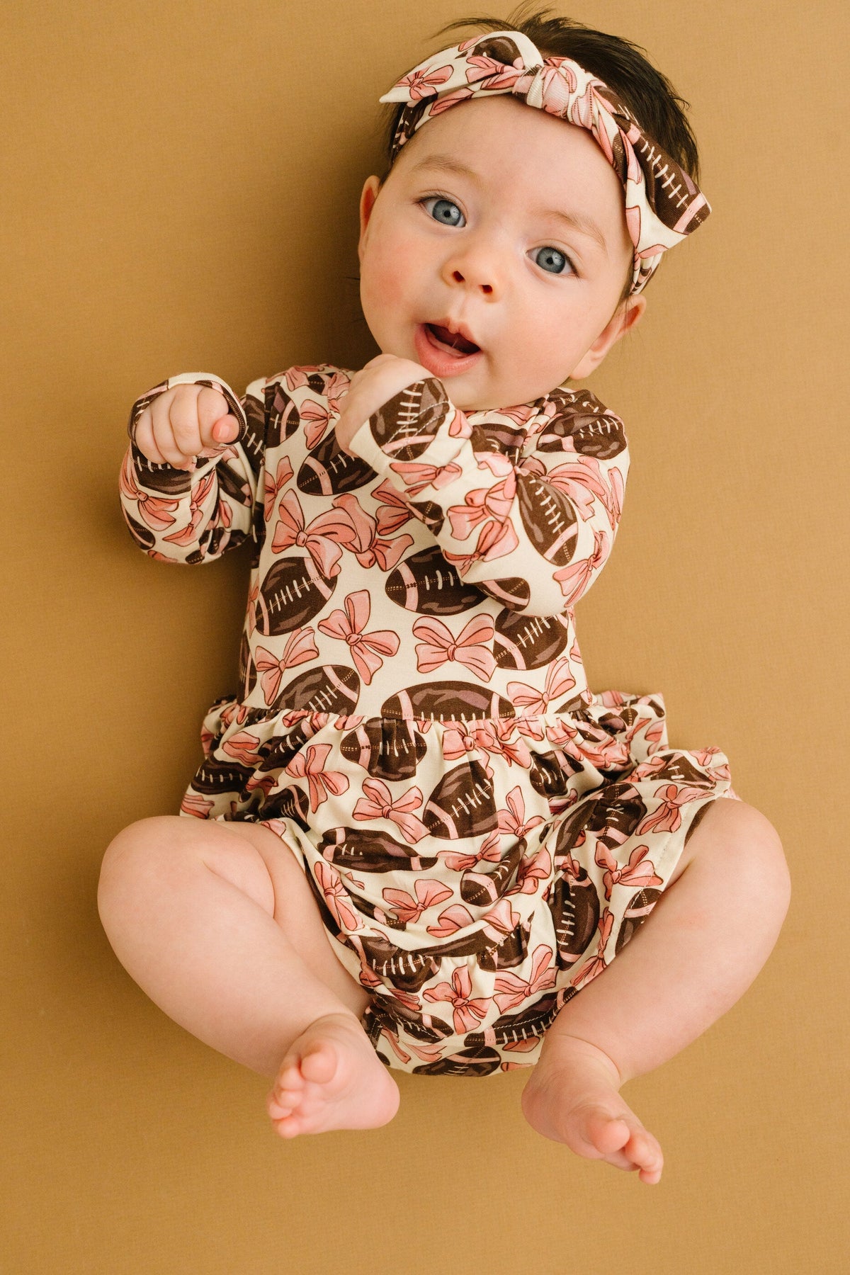 Bows & Touchdowns Bodysuit Bamboo Dress