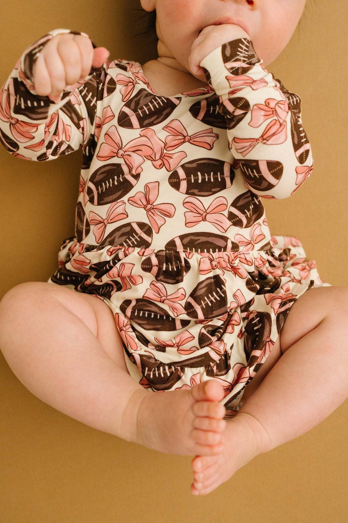 Bows & Touchdowns Bodysuit Bamboo Dress