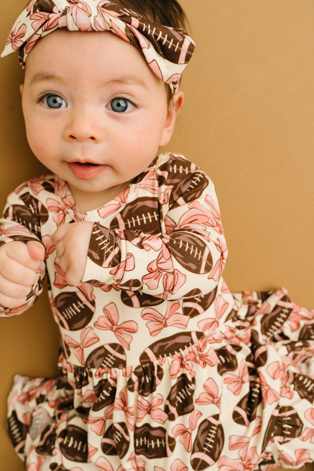 Bows & Touchdowns Bodysuit Bamboo Dress