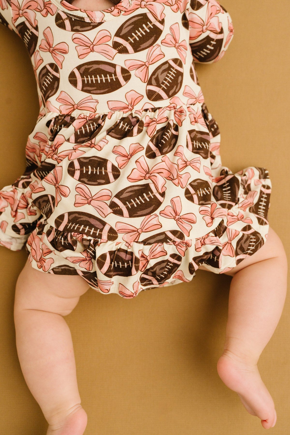 Bows & Touchdowns Bodysuit Bamboo Dress
