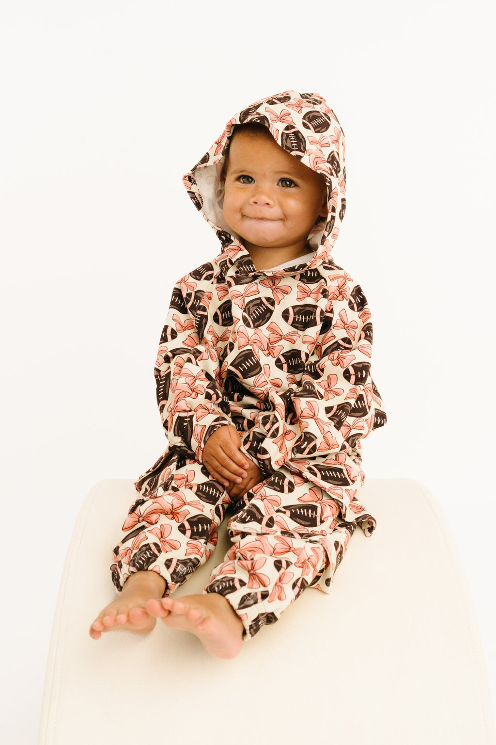 Bows & Touchdowns Football Cargo Hoodie Set