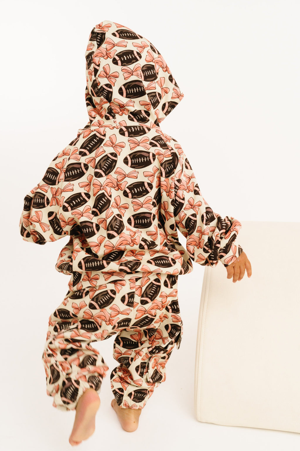 Bows & Touchdowns Football Cargo Hoodie Set