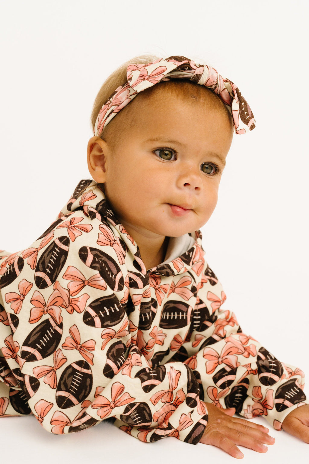Bows & Touchdowns Football Cargo Hoodie Set