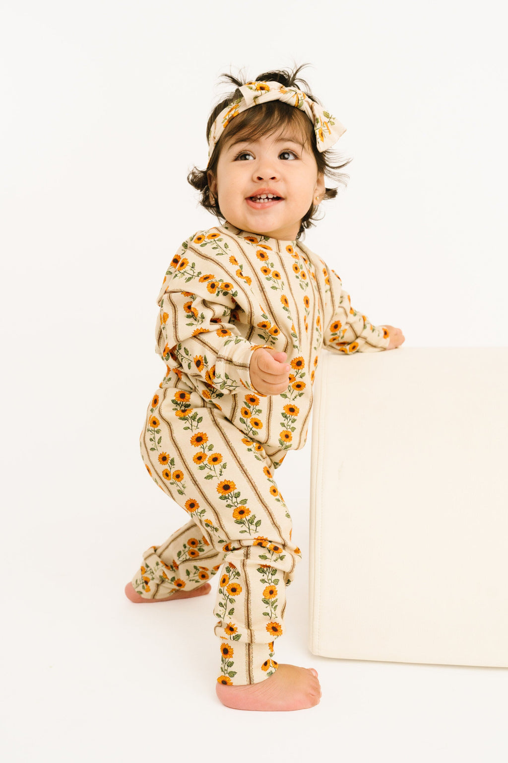 Sunflower Stripe Crewneck Set
