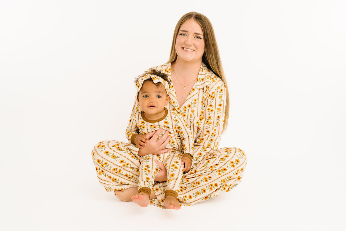 Sunflower Stripe Bamboo Set