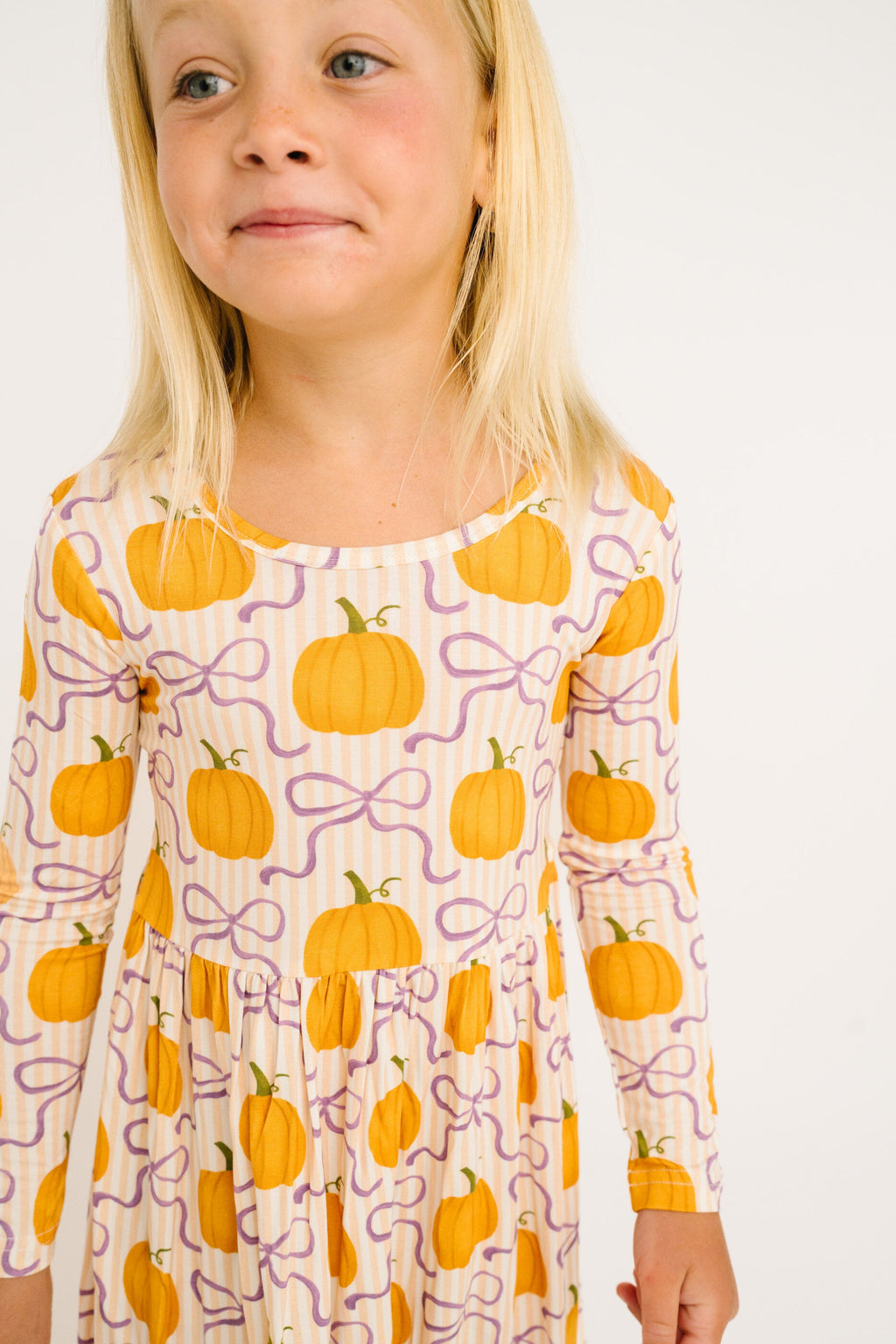 Pumpkin & Bows Bamboo Dress