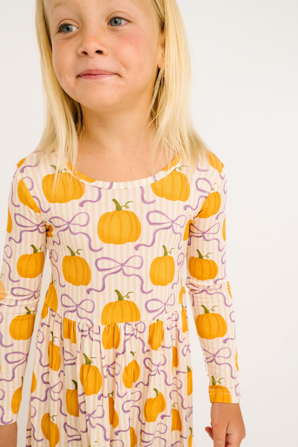 Pumpkin & Bows Bamboo Dress