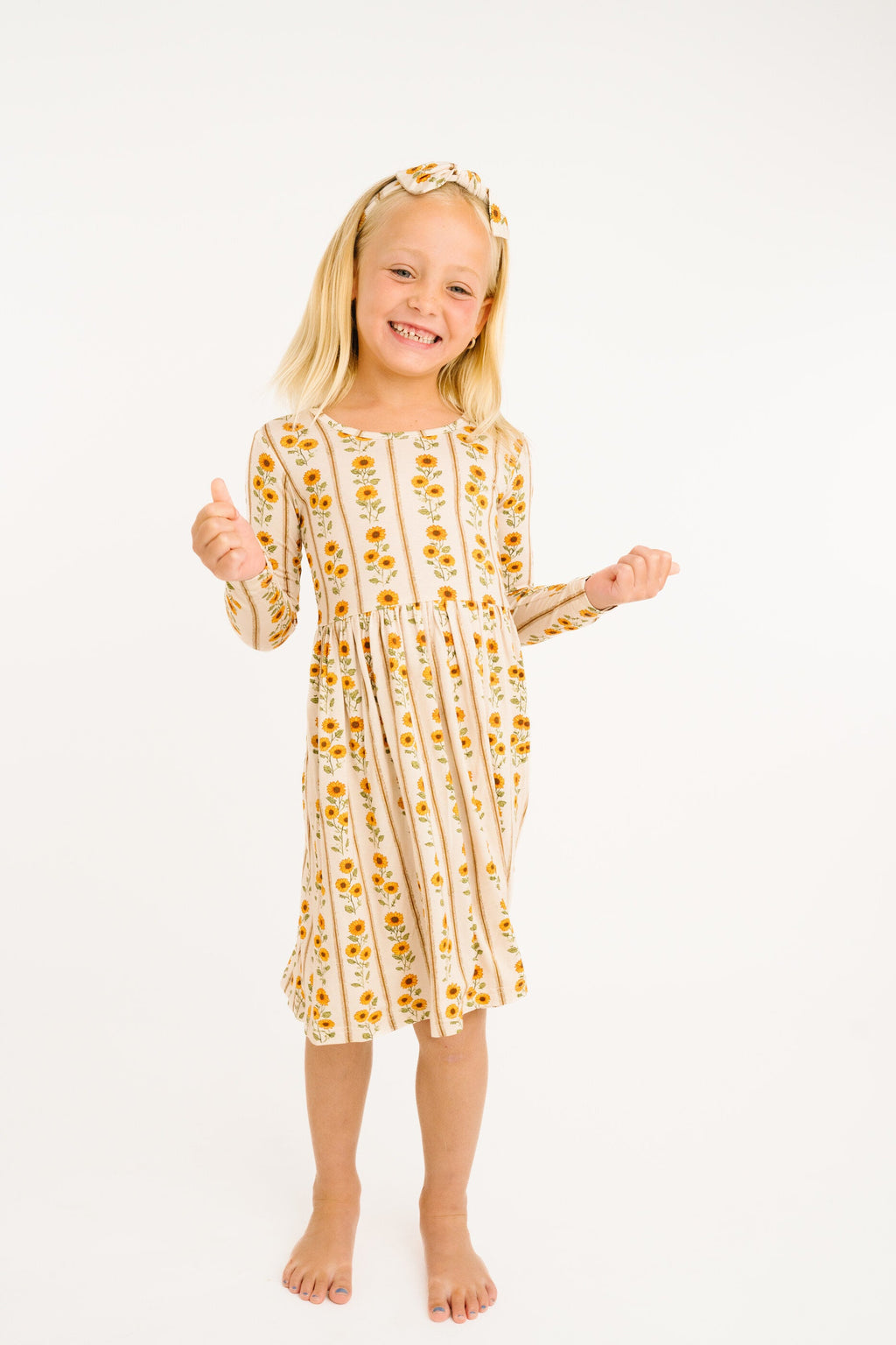 Sunflower Stripe Bamboo Dress