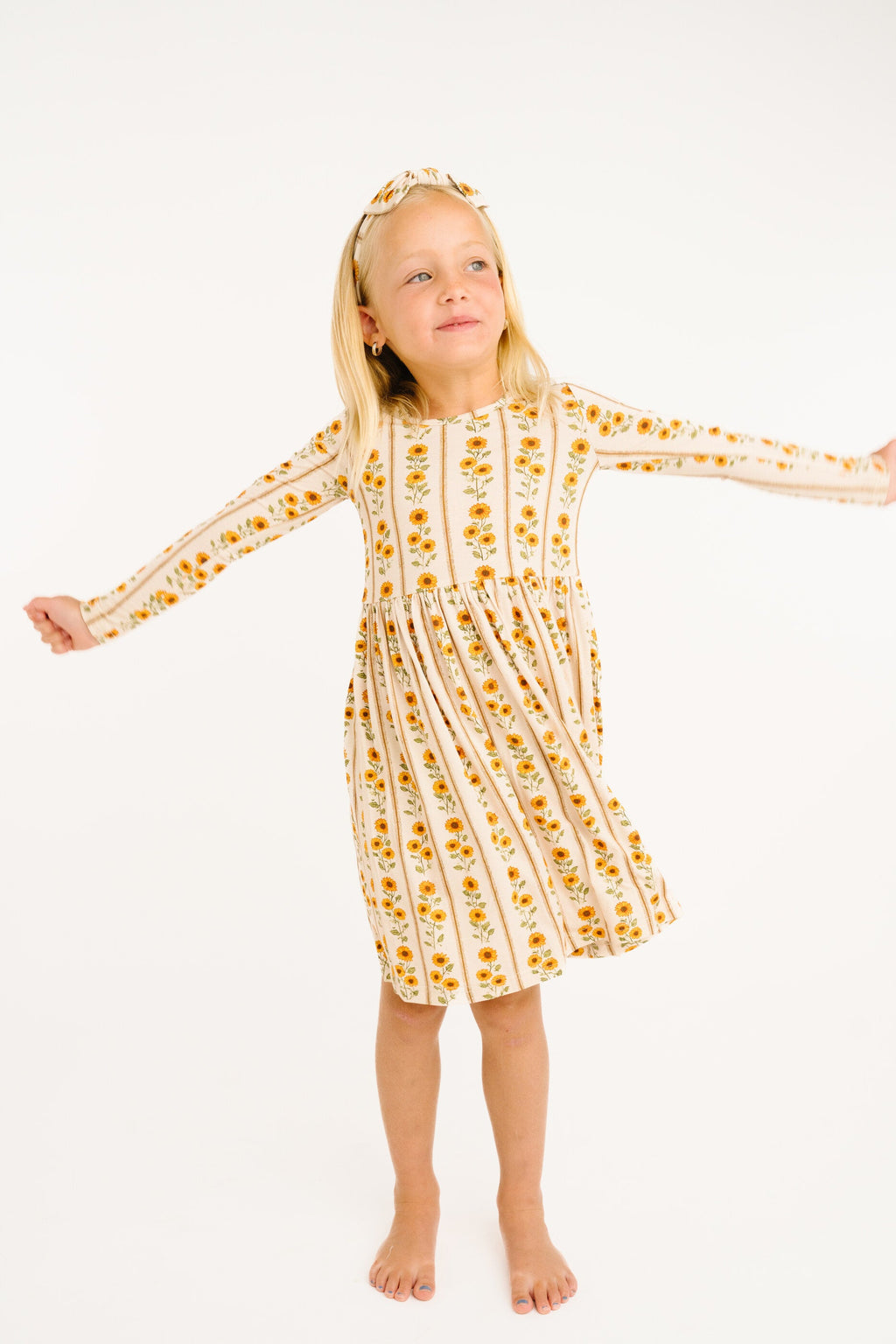 Sunflower Stripe Bamboo Dress
