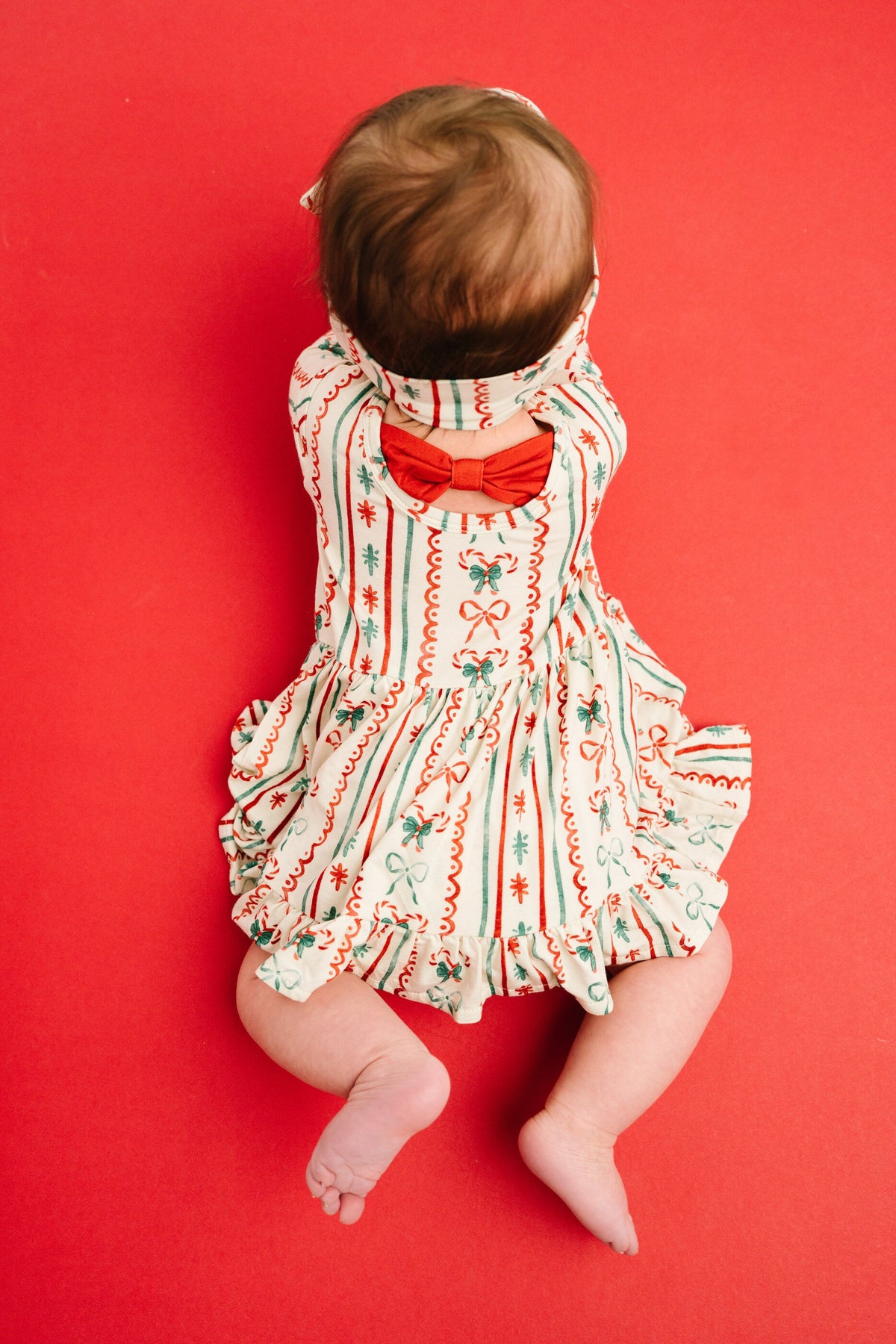 Christmas Dainty Bow Bodysuit Bamboo Dress