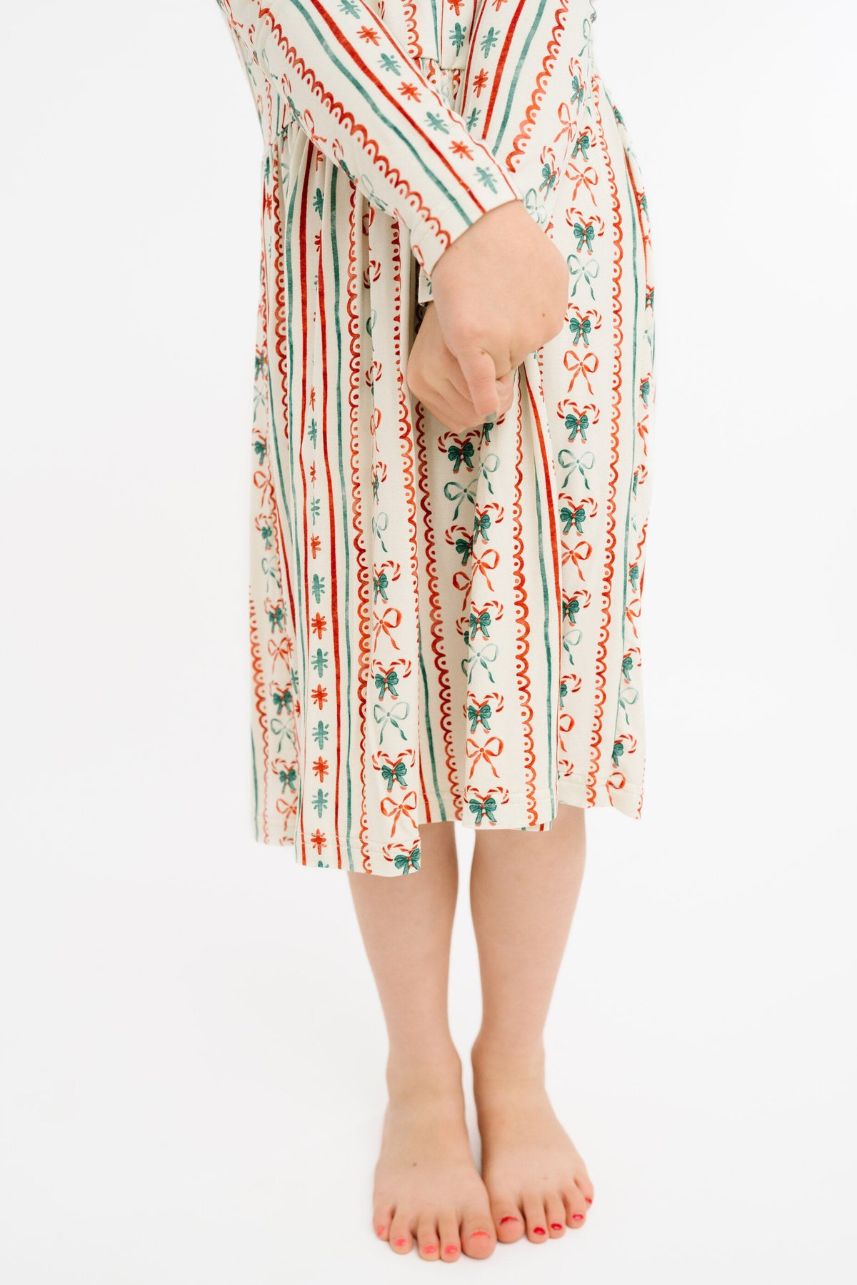 Christmas Dainty Bow Bamboo Dress