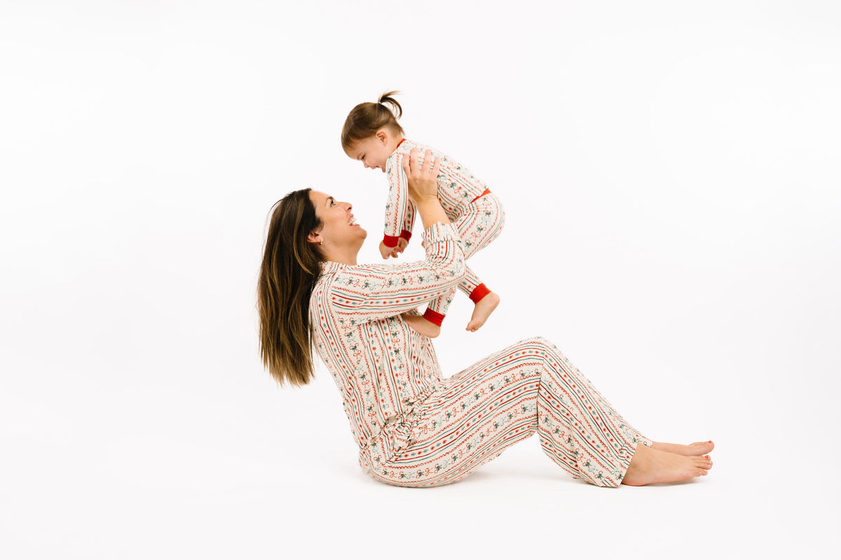 Christmas Dainty Bows Women's Bamboo Pajamas